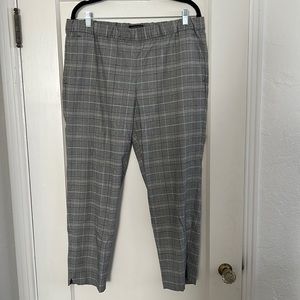 Banana Republic plaid trousers
